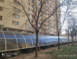 北部时光车棚施工